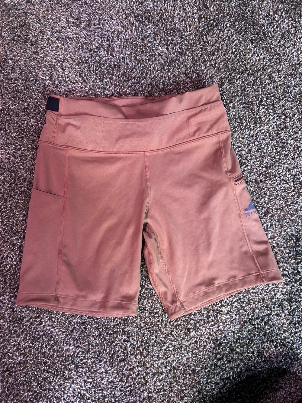 Nike Women's Dusty Rose High-Waist Bike Shorts